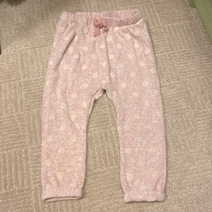 Zara baby girl size 2-3T polka dot joggers pink